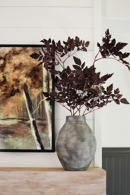 This gorgeous Amber Lewis amphora vase from Anthropologie took weeks to arrive but it’s finally here and I’m obsessed! 

We styled it with our favorite plum stems from Afloral and this gorgeous artwork from Collection Prints. 

#LTKstyletip #LTKSeasonal #LTKhome