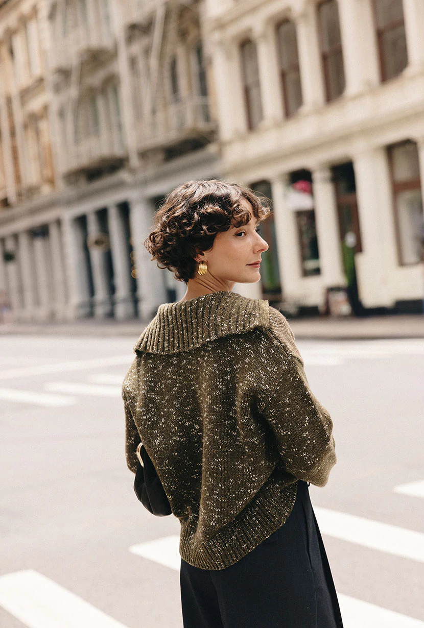 Barry Wool Sweater - Moss | Petite Studio NYC