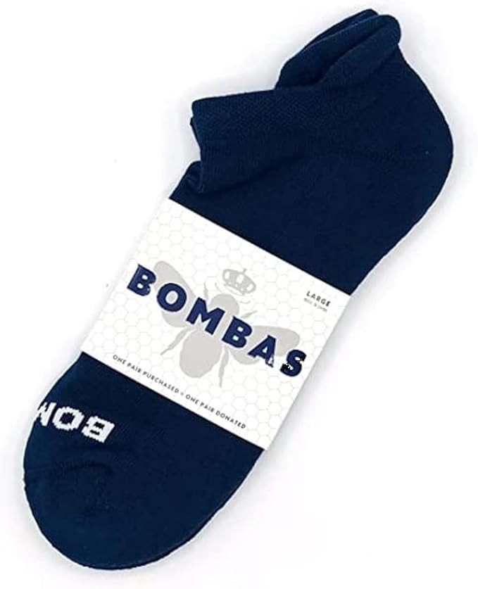 BOMBAS Men's Solids Ankle Socks Navy (Large) | Amazon (US)