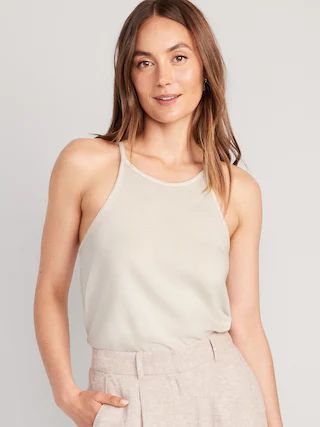 Relaxed Halter Tank Top for Women | Old Navy (US)