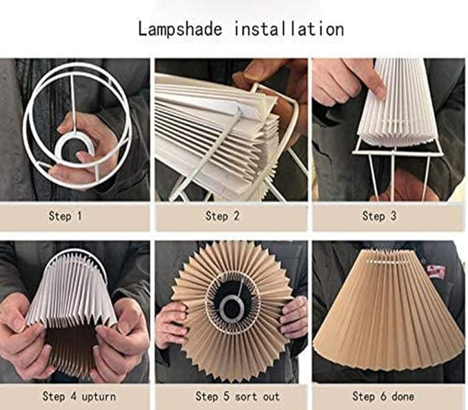 Korean Pleated Table Lamp Ins DIY Ceramic Table Lamps for Living Room Home Deco Cute Lamp with Tr... | Amazon (US)