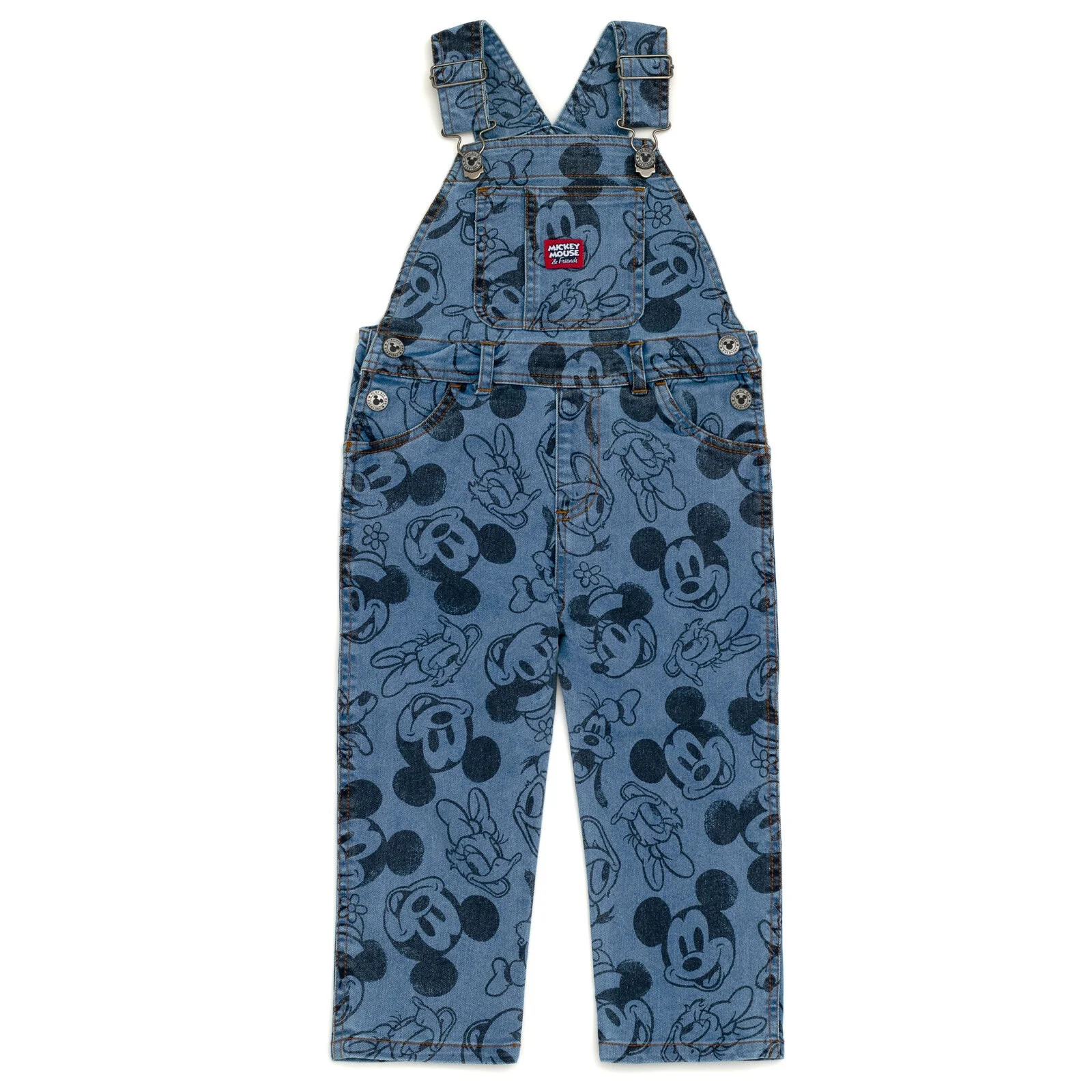 Disney Mickey Mouse Goofy Donald Duck Toddler Boys Bib Overalls Infant to Big Kid | Walmart (US)