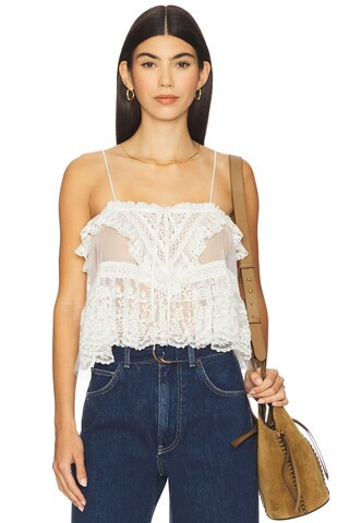 Free People Sofia Embroidered Tank in Ivory from Revolve.com | Revolve Clothing (Global)