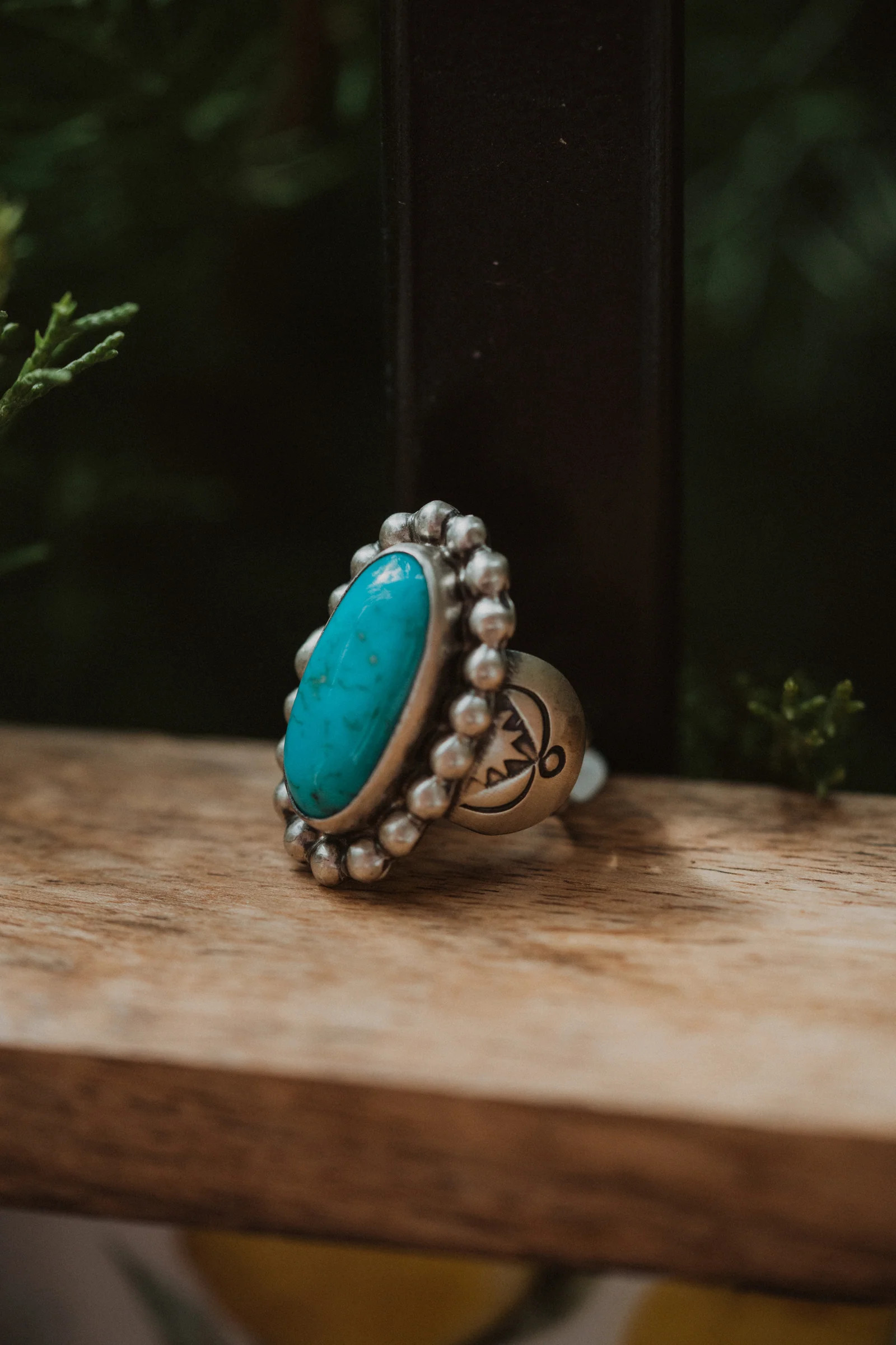 Amanda Ring | Kingman Turquoise - FINAL SALE | Goldie Lew Jewelry, LLC