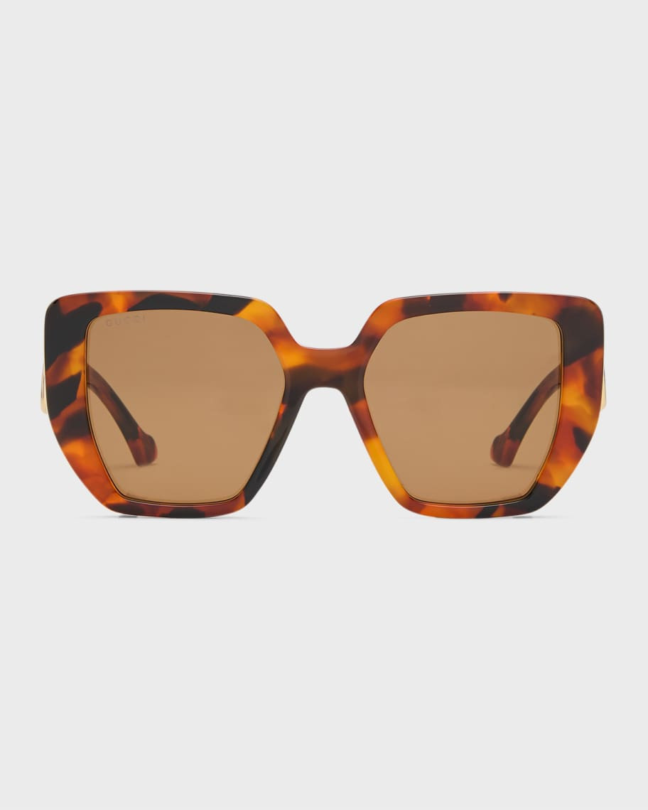 Gucci Oversized Square Acetate Sunglasses | Neiman Marcus