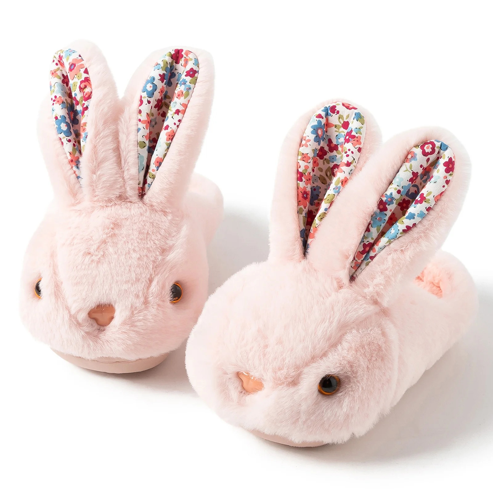 Sogetch Toddler Boys Girls Cute Bunny Slippers Kids Winter Fuzzy Warm Bedroom House Shoes | Walmart (US)