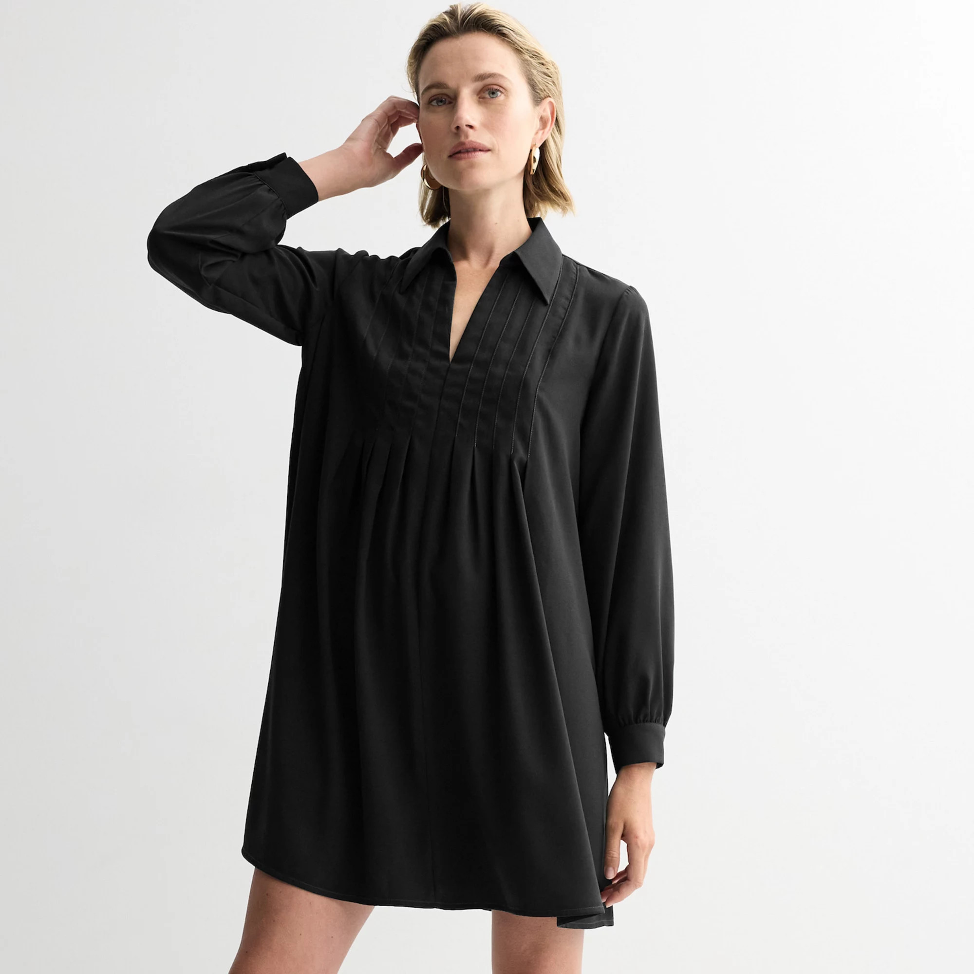 Women's Nine West Pintuck Mini Dress | Kohl's