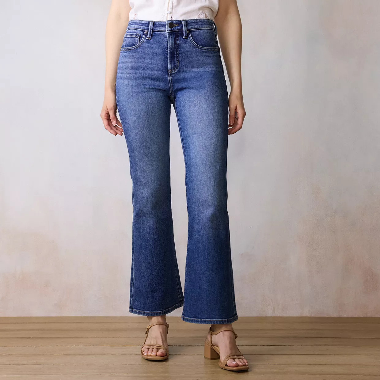 Women's LC Lauren Conrad Super High Waisted Flare Jeans | Kohl's