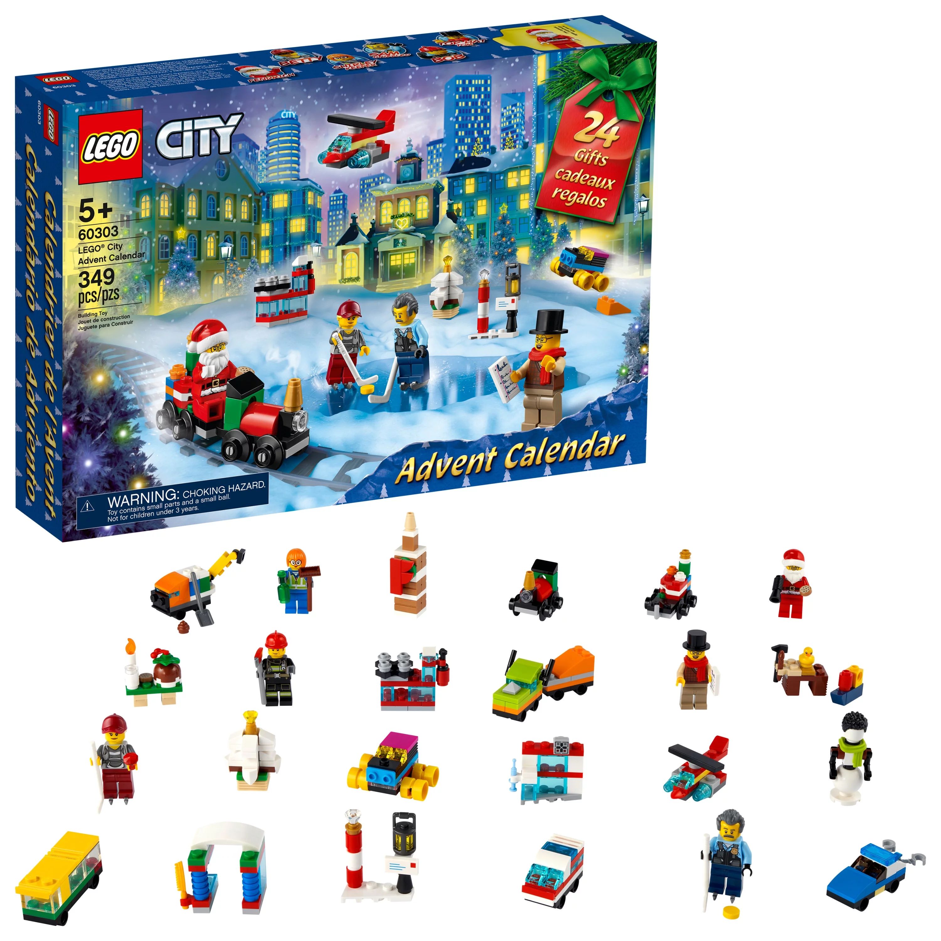 LEGO City Advent Calendar 60303 Building Toy (349 Pieces) - Walmart.com | Walmart (US)