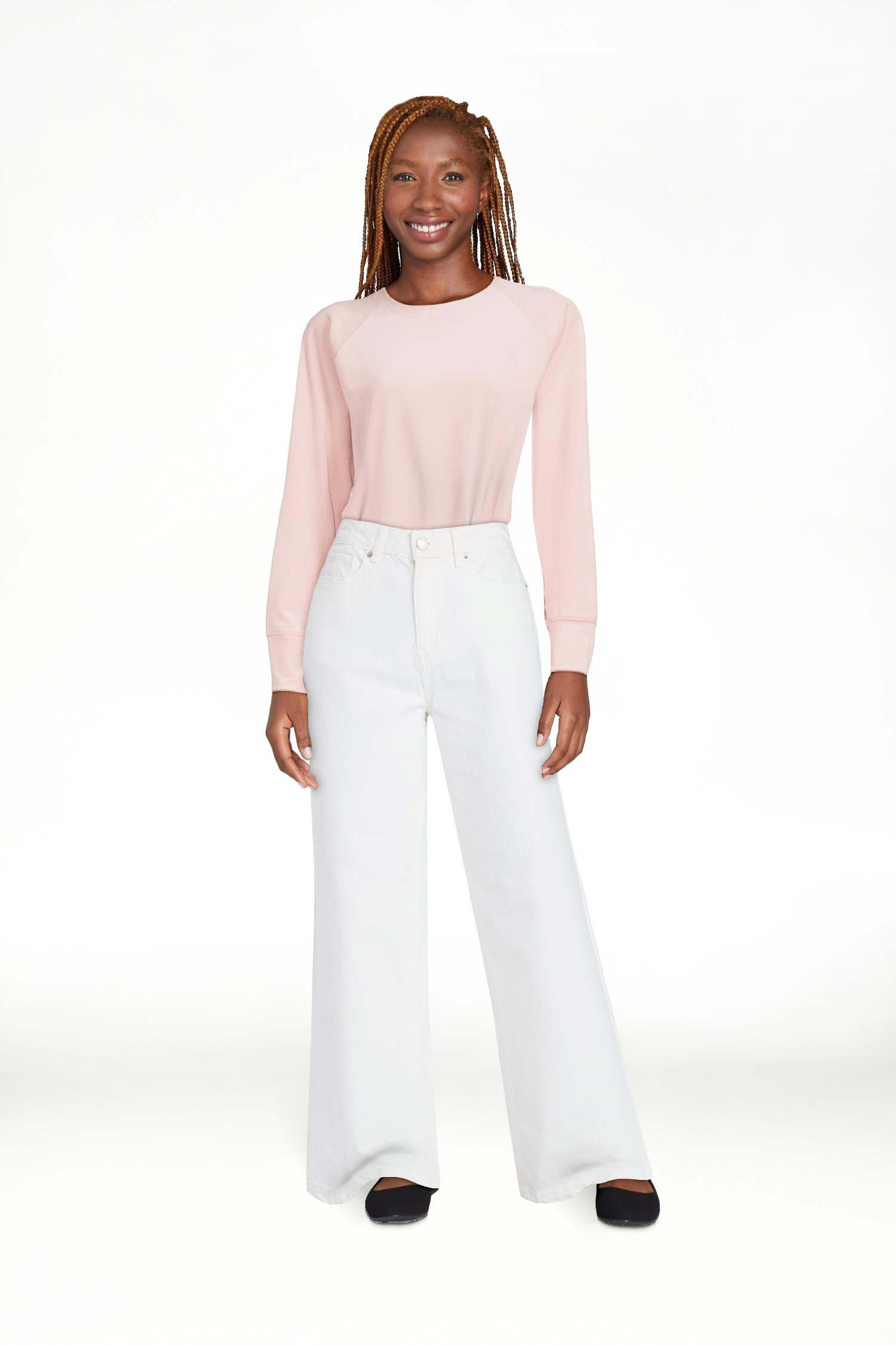 Time and Tru Women's Wide Leg Jeans, 31" Inseam, Sizes 0-22, 0L-22L | Walmart (US)