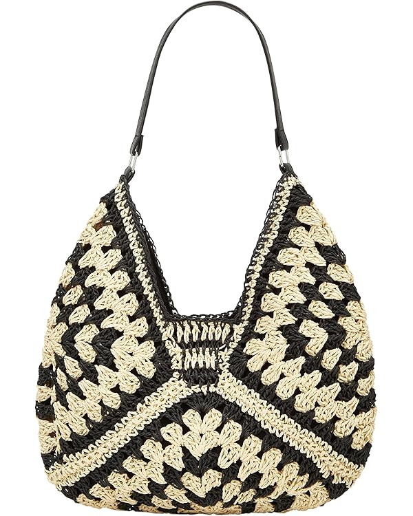 Straw Hobo Bags for Women Vintage Shoulder Bag Everything Tote Bag Designer Beach Bag Holiday Wor... | Amazon (US)