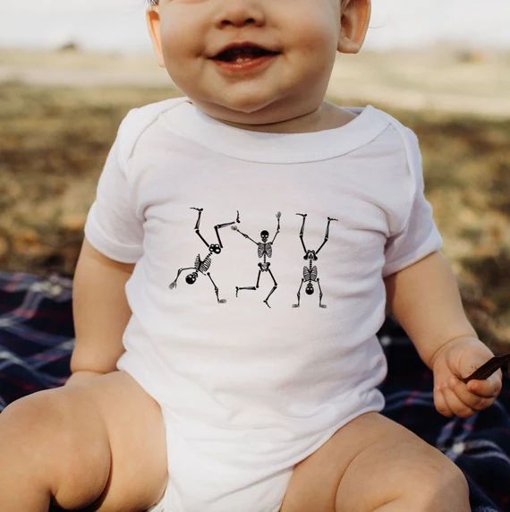 Funny Skeletons Onesie® Cute Skeleton Bodysuit Baby Girl - Etsy | Etsy (US)