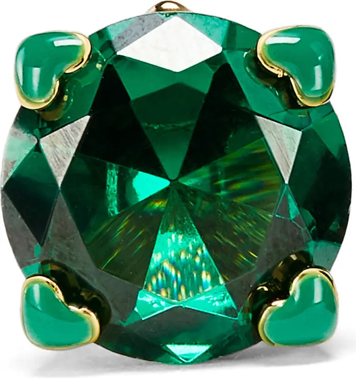 kate spade new york heart prong cubic zirconia stud earrings | Nordstrom | Nordstrom