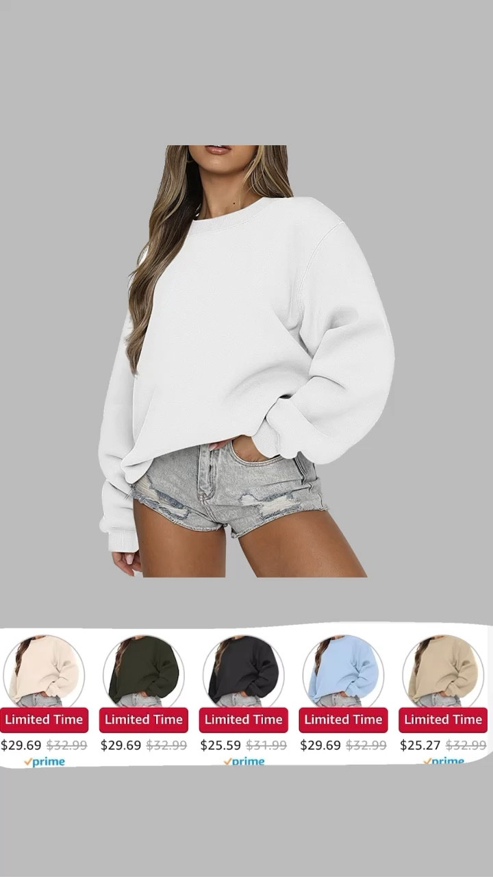 🚨Oversized sweatshirt on sale today for only $20 (after the extra 20% off in cart)!🤗🏷️

#LTKsalealert #LTKstyletip #LTKunder50