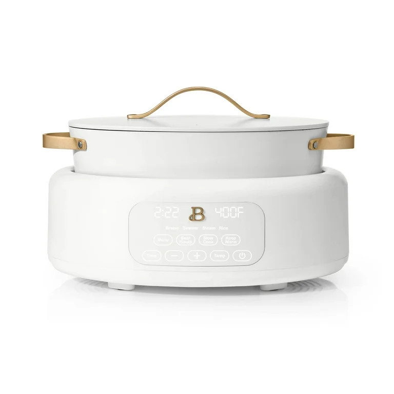 Beautiful 10 in 1, 6 Qt Electric Multi-Cooker, White Icing by Drew Barrymore | Walmart (US)