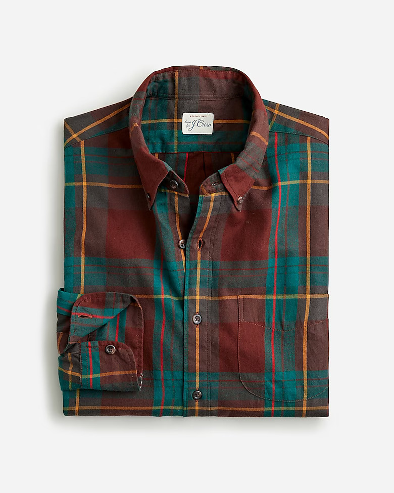 Brushed twill shirt | J. Crew US