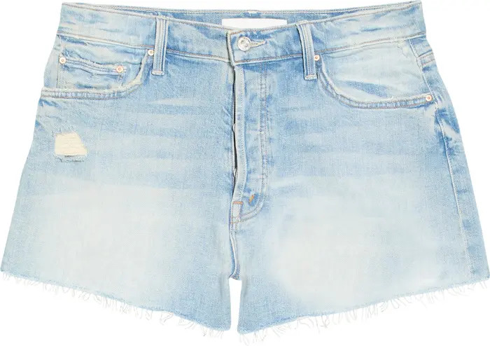 MOTHER The Tomcat Fray Hem Denim Shorts | Nordstrom | Nordstrom