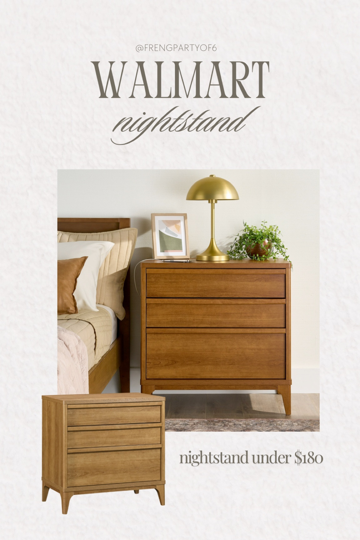 New Walmart nightstand!! The price is so good! Get your guest room ready for the holidays!

#LTKHome