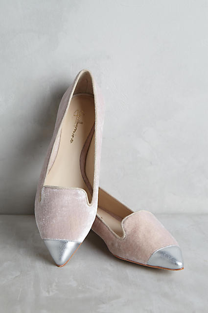 Guilhermina Velvet Smoking Slippers | Anthropologie (US)