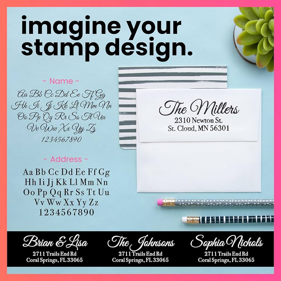 Personalized Return Address Stamp – Custom Self Inking Rubber Stamp | Amazon (US)