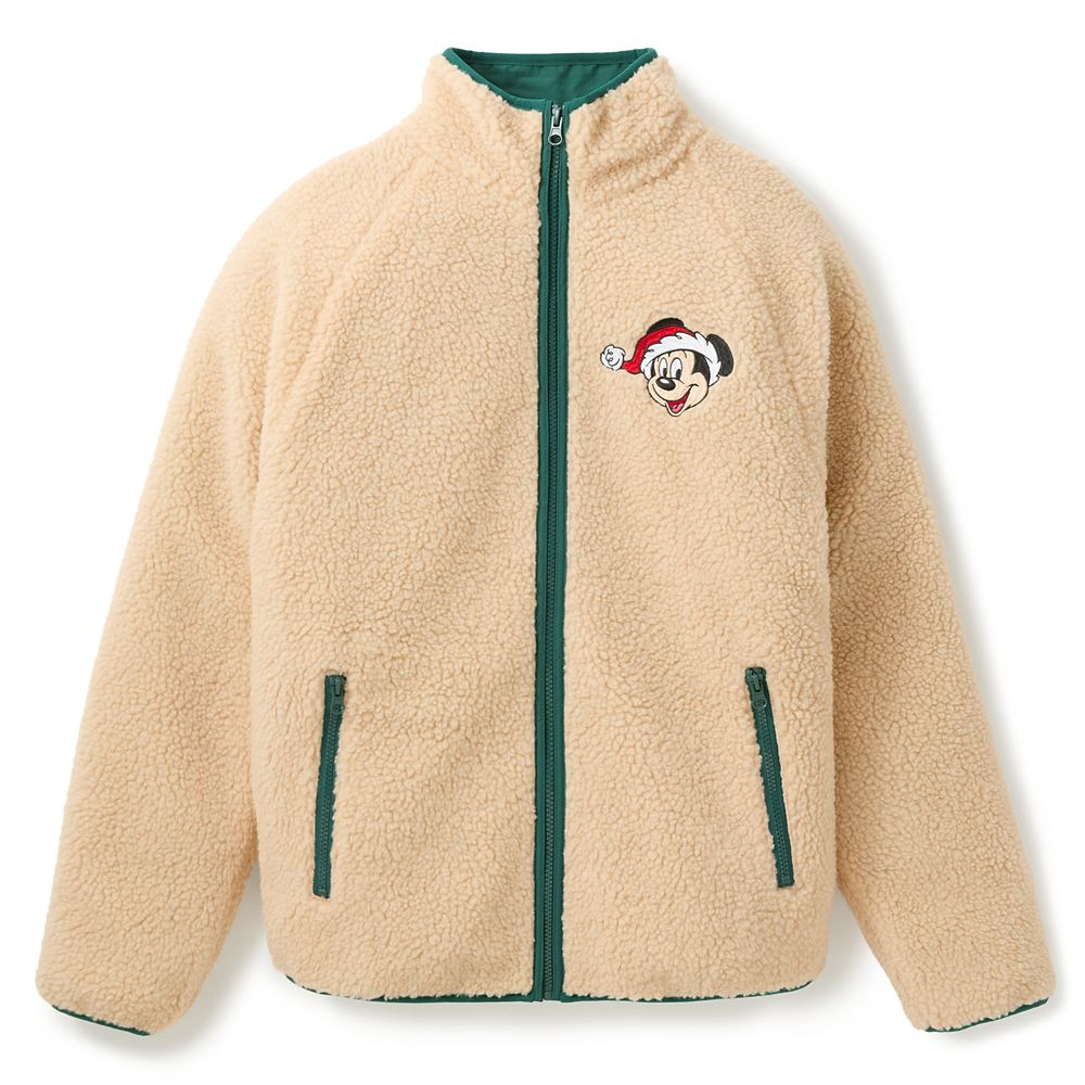 Santa Mickey Mouse Polar Fleece Jacket for Adults | Disney Store