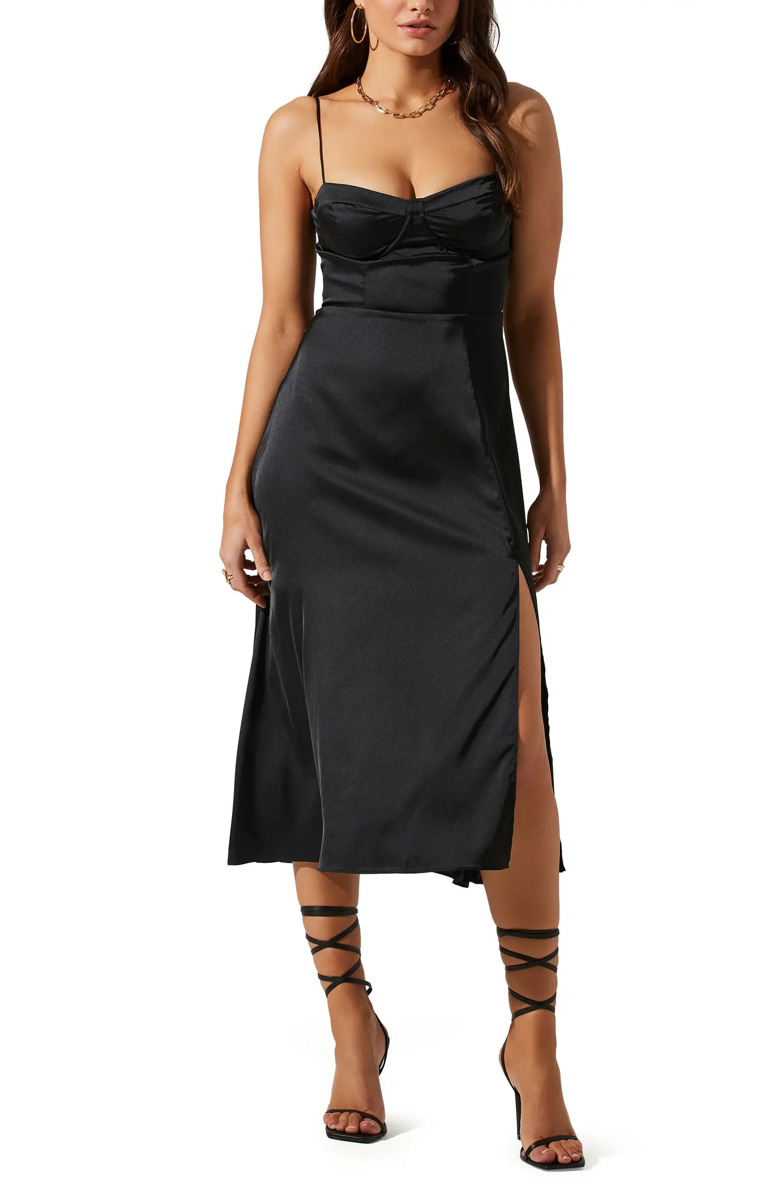 Bustier Satin Dress | Nordstrom
