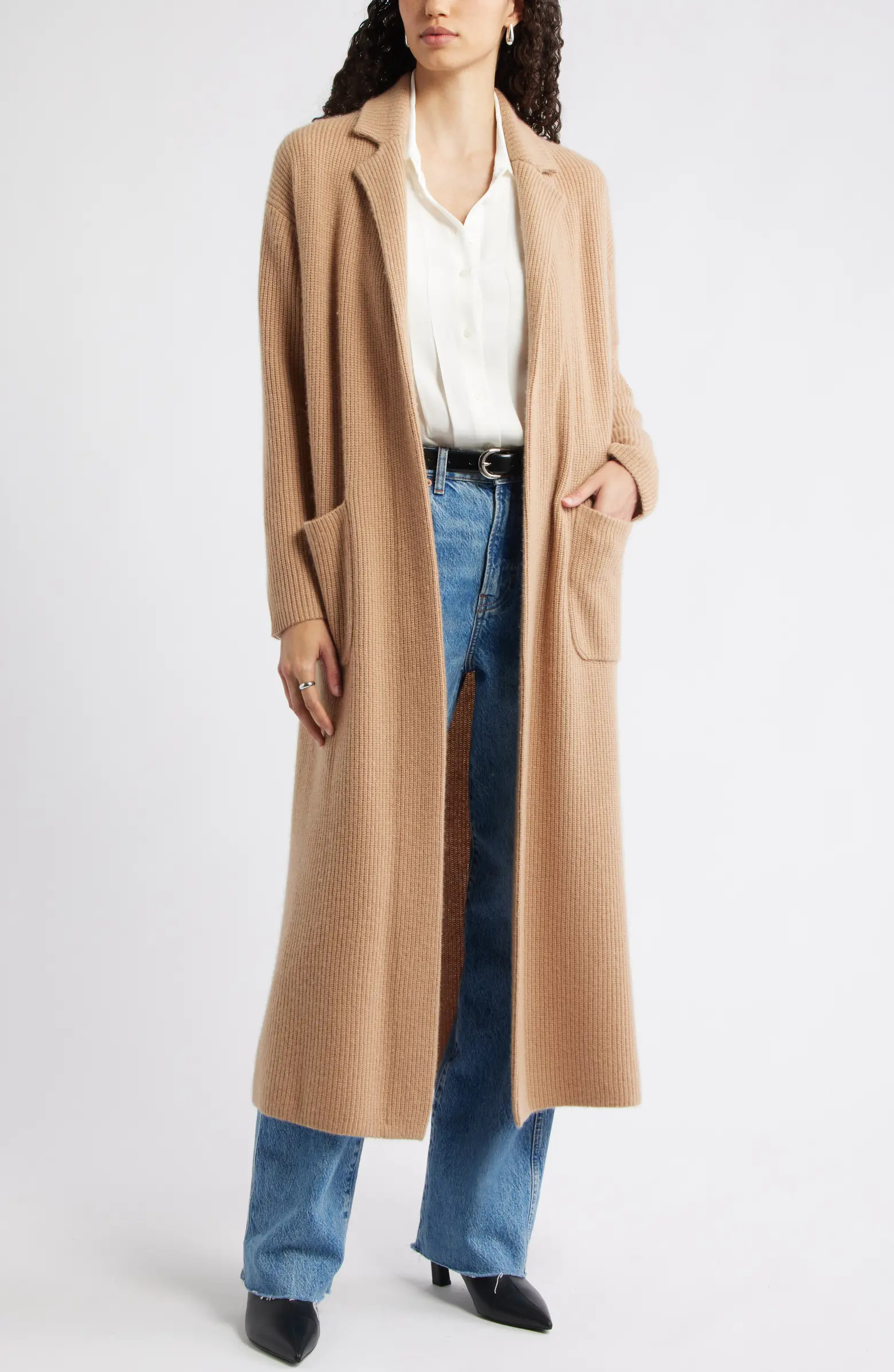 Wool & Cashmere Longline Cardigan | Nordstrom