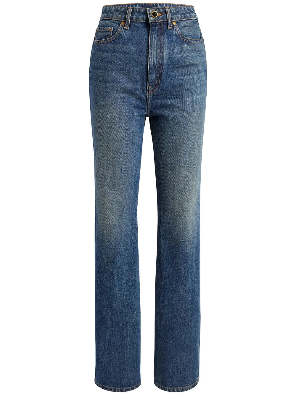 KHAITE The Danielle high-rise Jeans - Farfetch | Farfetch Global