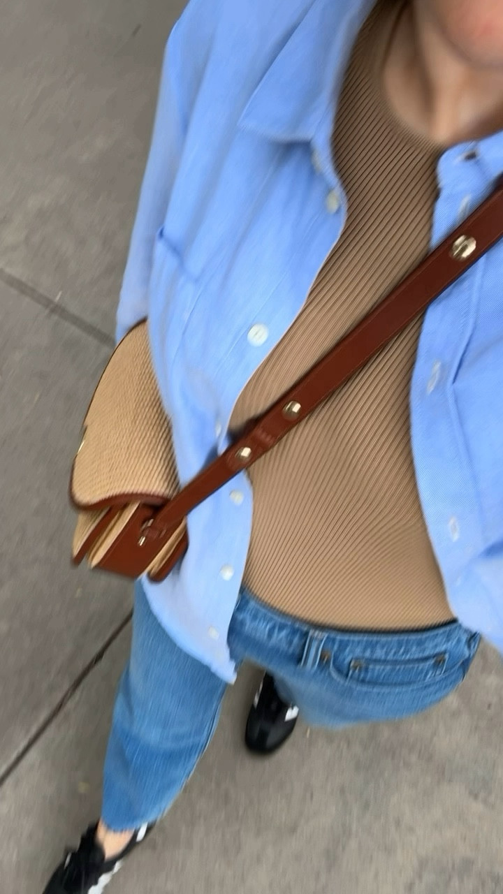 Loved wearing this blue button up with a comfy tank top under it with my favorite jeans for an appointment and breakfast out this morning. 

#LTKStyleTip #LTKSeasonal