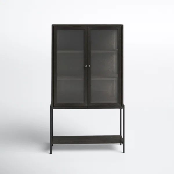 Davey 36'' Wide Solid Wood Curio Cabinet | Wayfair North America