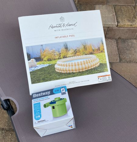 Back in stock! Hearth and hand swimming pool! This amazing target pool we loved so much last year and highly recommend! Hearth and Hand collection, target pool, target summer find,
Kids pool 

#LTKfindsunder50 #LTKkids #LTKfamily