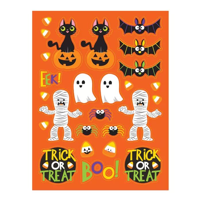 4ct Spooky Friends Halloween Stickers | Target