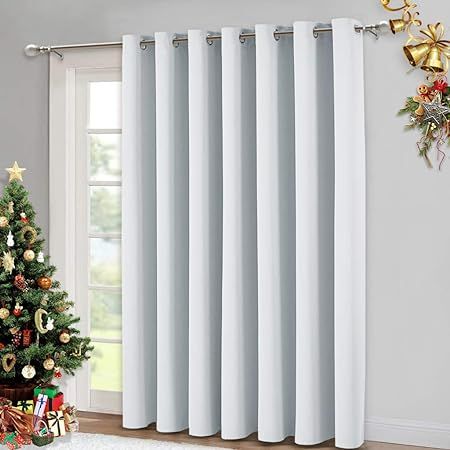 NICETOWN Room Divider Curtain, Sliding Door Curtain, Wide Width Thermal Drapes, Absorb Noise, Roo... | Amazon (US)