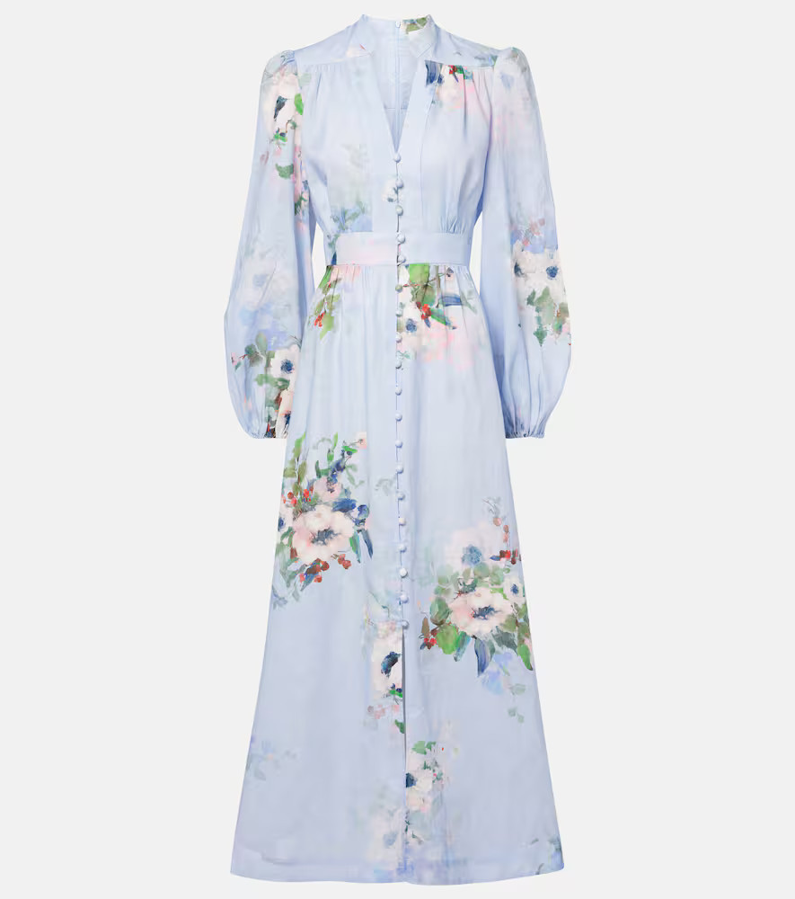Zimmermann Everley linen midi dress | Mytheresa (US/CA)