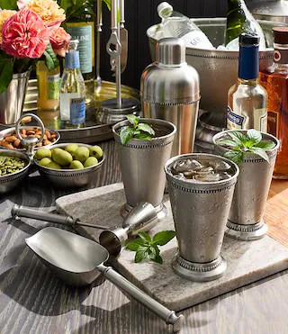 Stainless Steel Beaded Mint Julep | Dillard's