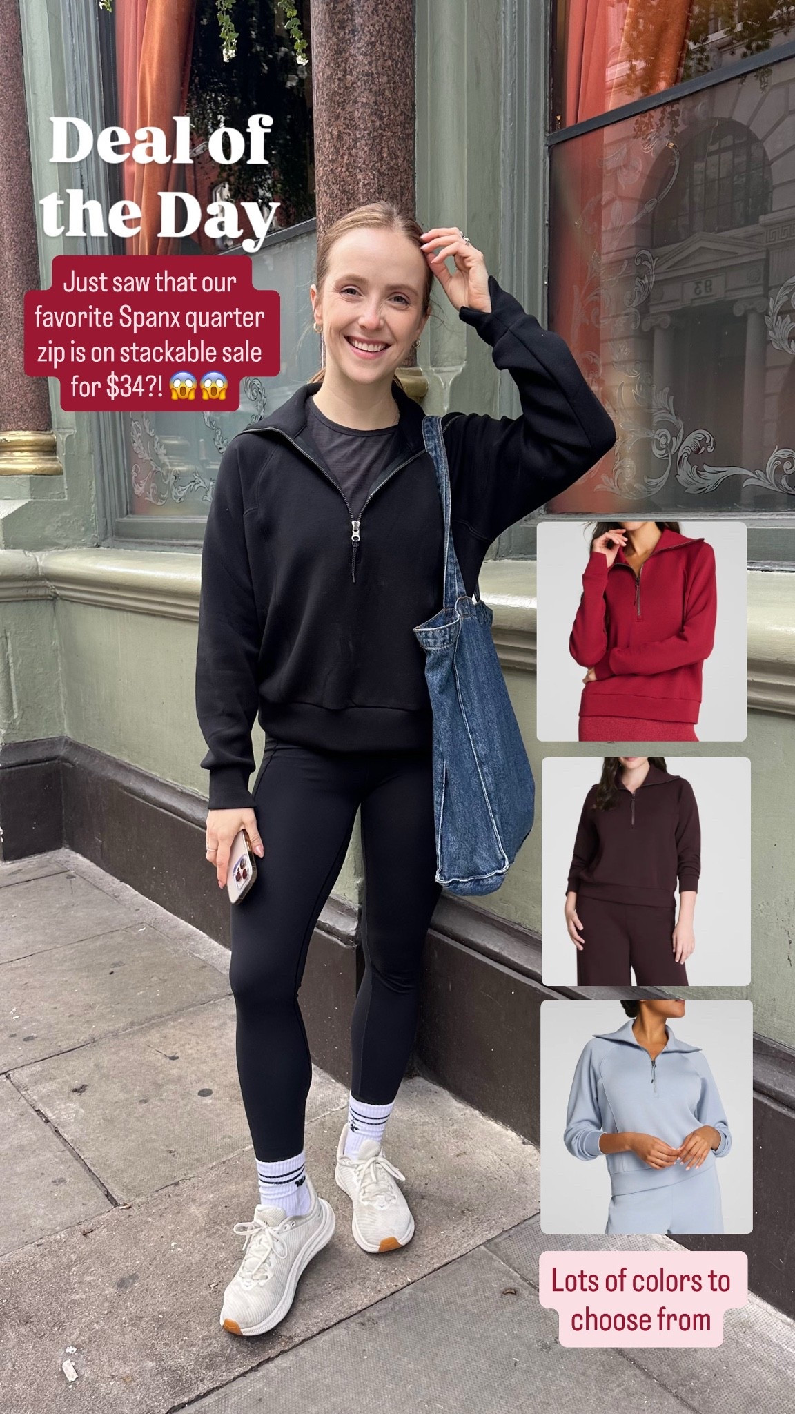 Spanx sale! Our favorite super soft quarter zip is on sale for $34!! Lots of colors part of the sale. Wearing xs fits true to size

#LTKSaleAlert