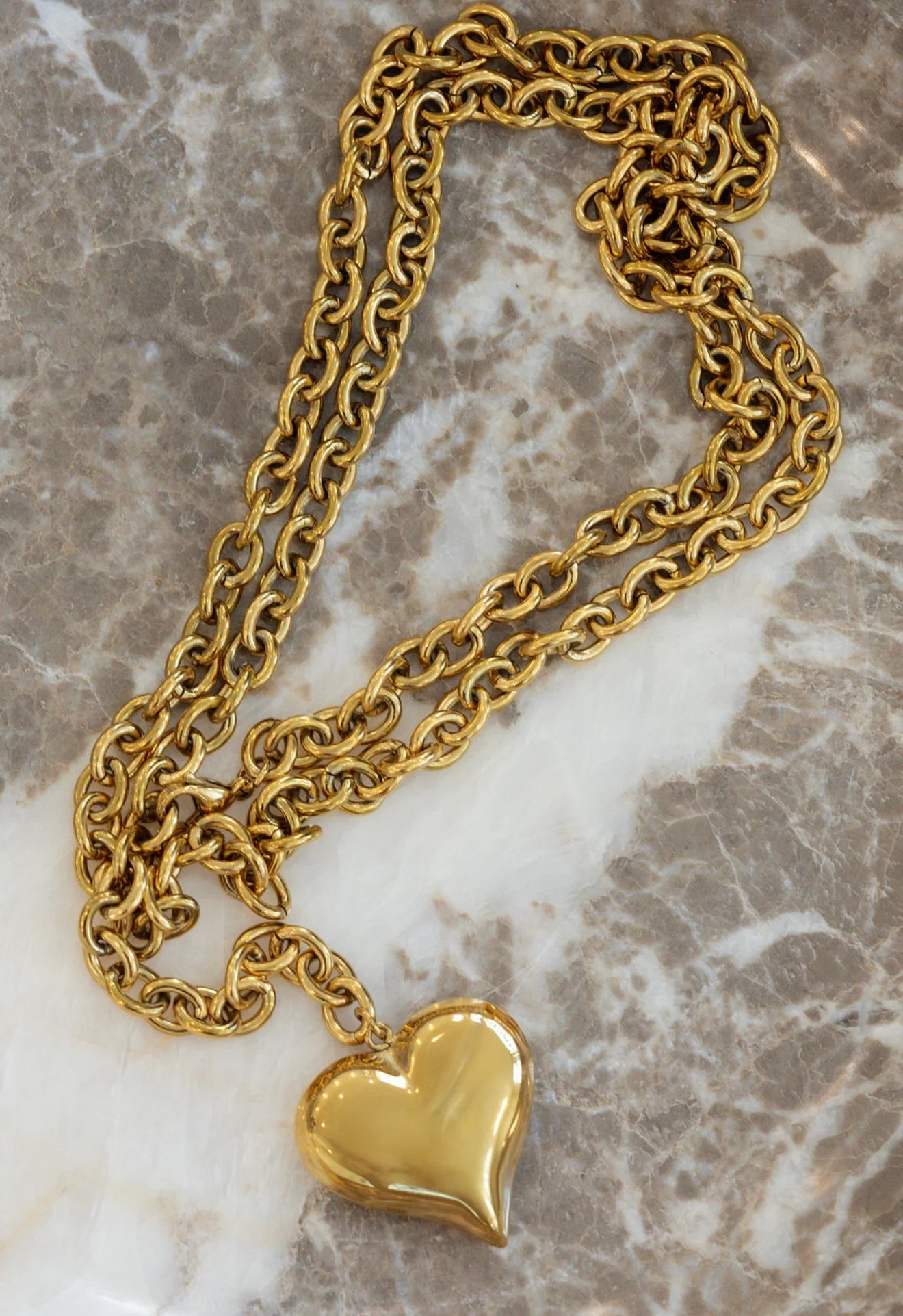 XL WRAP AROUND HEART NECKLACE | Shop.app