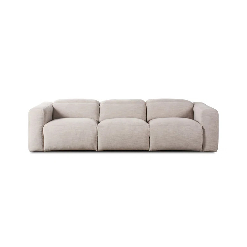 Amed 124" Upholstered Power Reclining Sofa | Wayfair North America