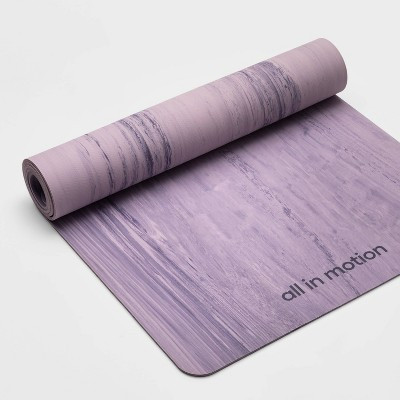 Rubber Yoga Mat 5mm Violet - All In Motion™: Marble Pattern, Low Tack Grip | Target