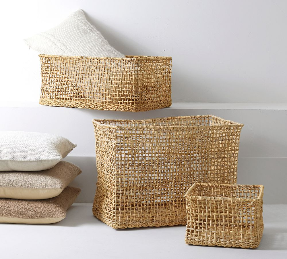 Asha Handwoven Utility Baskets | Pottery Barn (US)