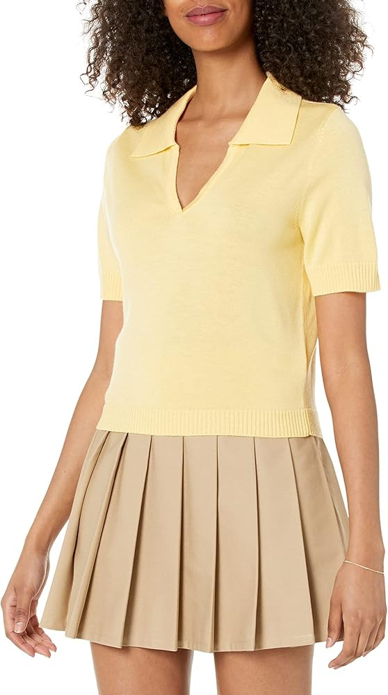 The Drop Women's Yola Polo Jersey Tee | Amazon (US)
