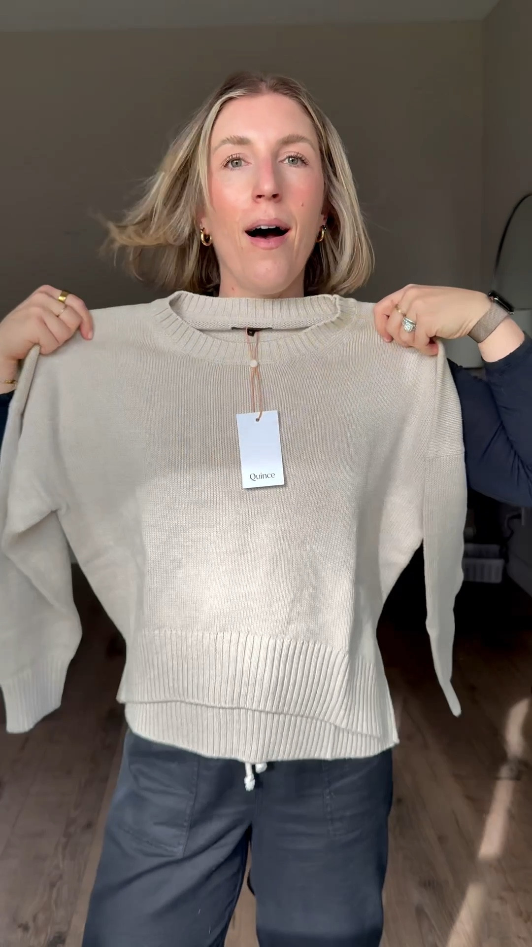 Under $40 Quince boyfriend sweater!!! Love this neutral color and cut!

#LTKgrwm #LTKmomlife #LTKSeasonal