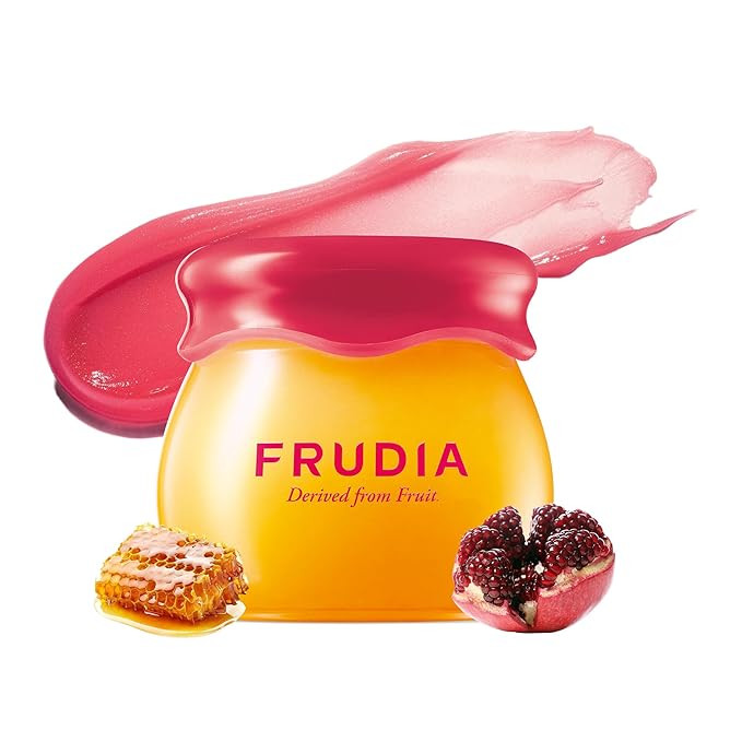 FRUDIA Pomegranate Honey Lip Balm, Lip Plumping, Hydrating, & Translucent Red Tinted 3-in-1 Korea... | Amazon (US)