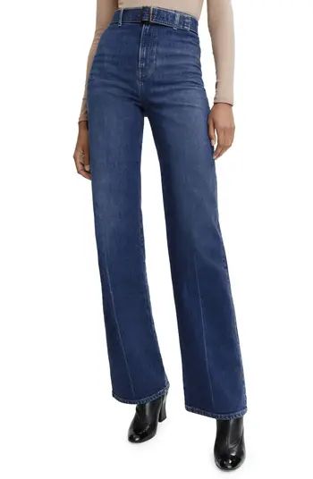 Reformation Amelie High Waist Wide Leg Organic Cotton Blend Jeans | Nordstrom | Nordstrom