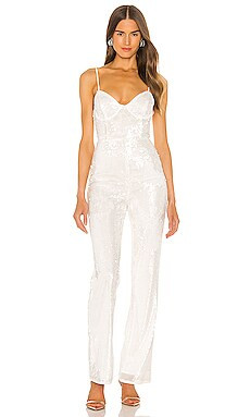 h:ours New Moon Jumpsuit in Cloud from Revolve.com | Revolve Clothing (Global)