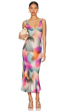 LNA V Slip Dress in Kaleidoscope from Revolve.com | Revolve Clothing (Global)