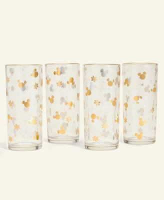 Disney | Macy's Tall Icon Mickey Mouse Glassware, Set of 4, Macy's Exclusive - Macy's | Macy's