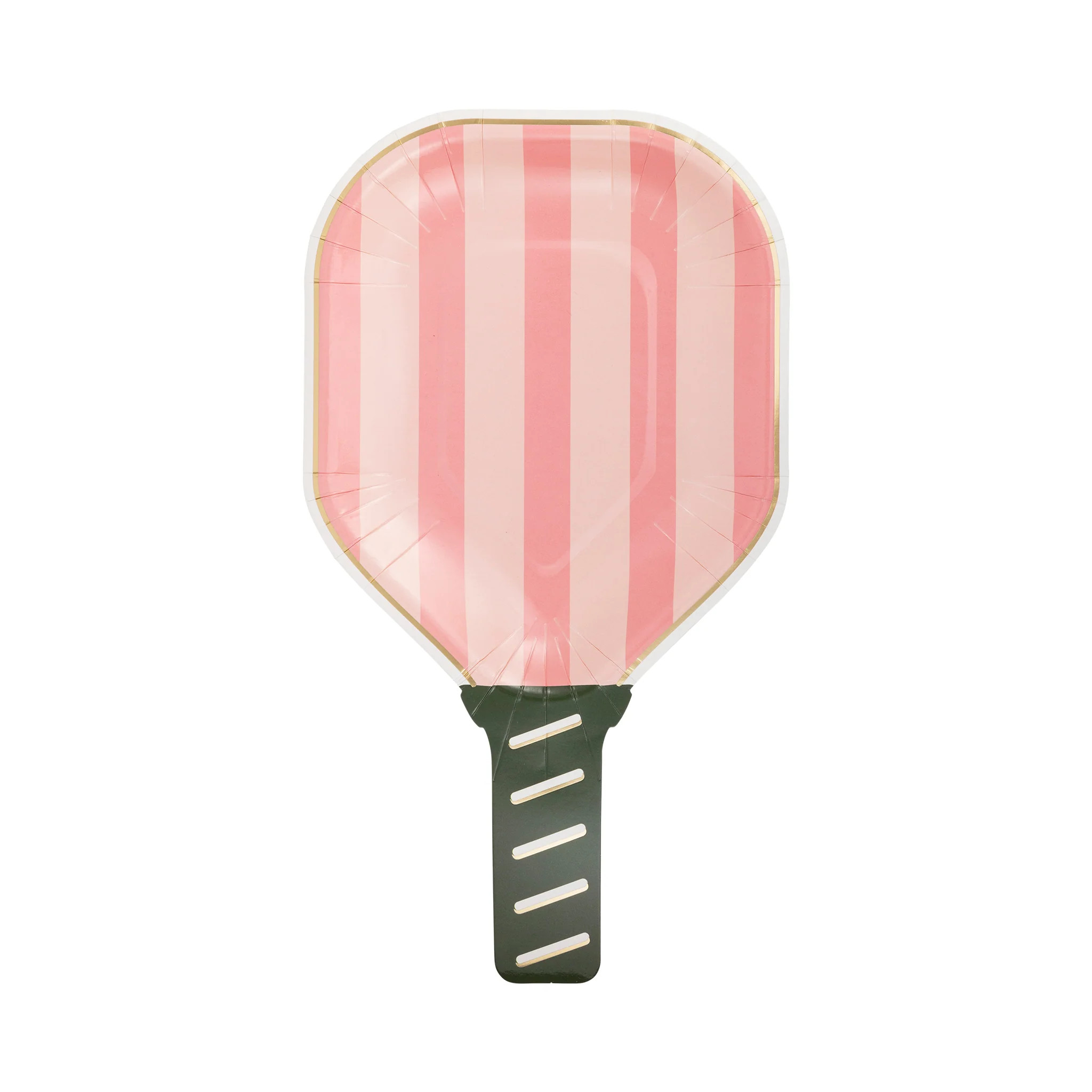 Pink Paddle Shaped Paper Plate | My Mind's Eye