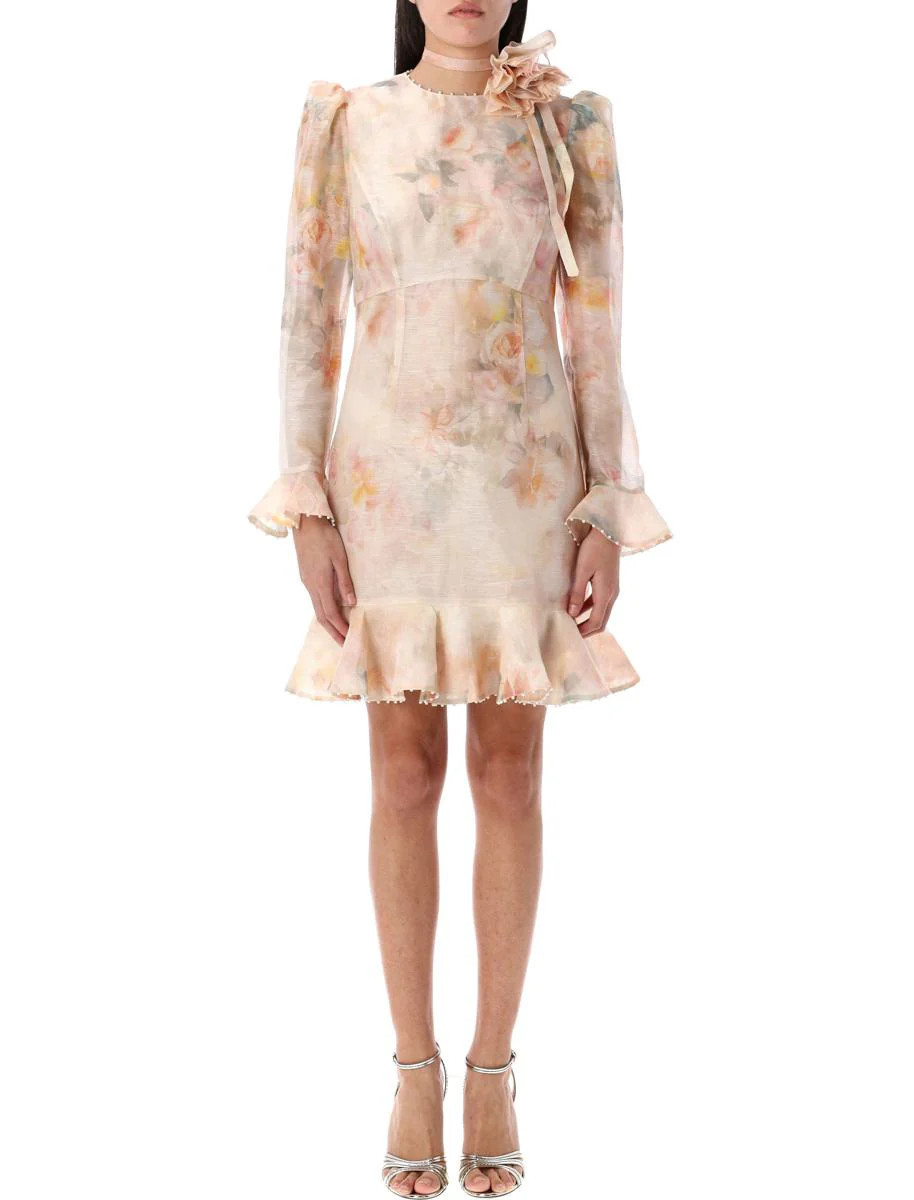 Zimmermann Crush Flower Mini Dress | Baltini