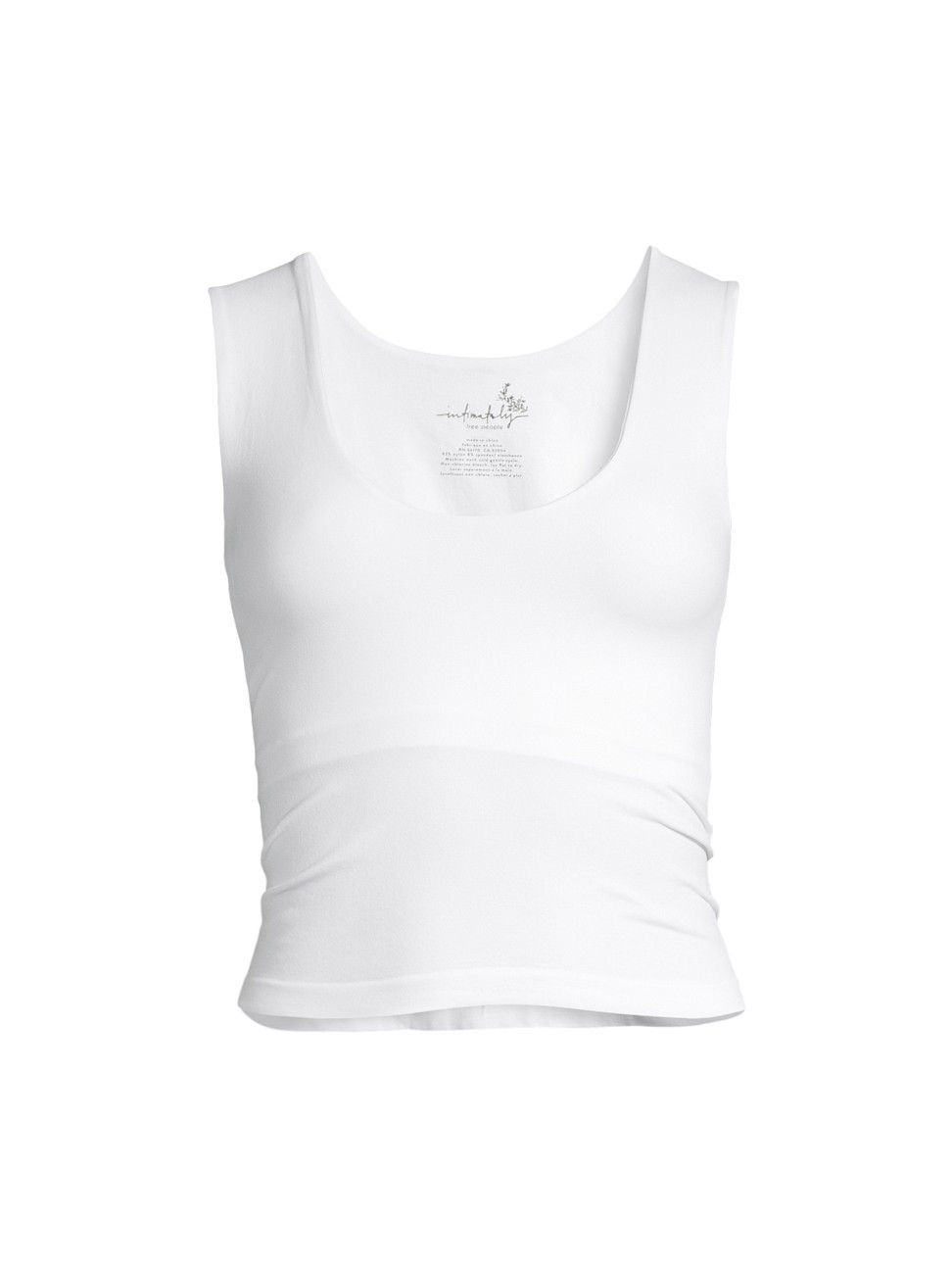Women's Clean Lines Crop Tank - White - Size Medium | Saks Fifth Avenue